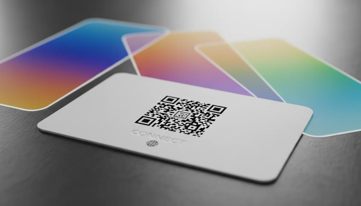 An editable QR code graphic next to a laptop showing content updates, explaining dynamic QR code benefits.
