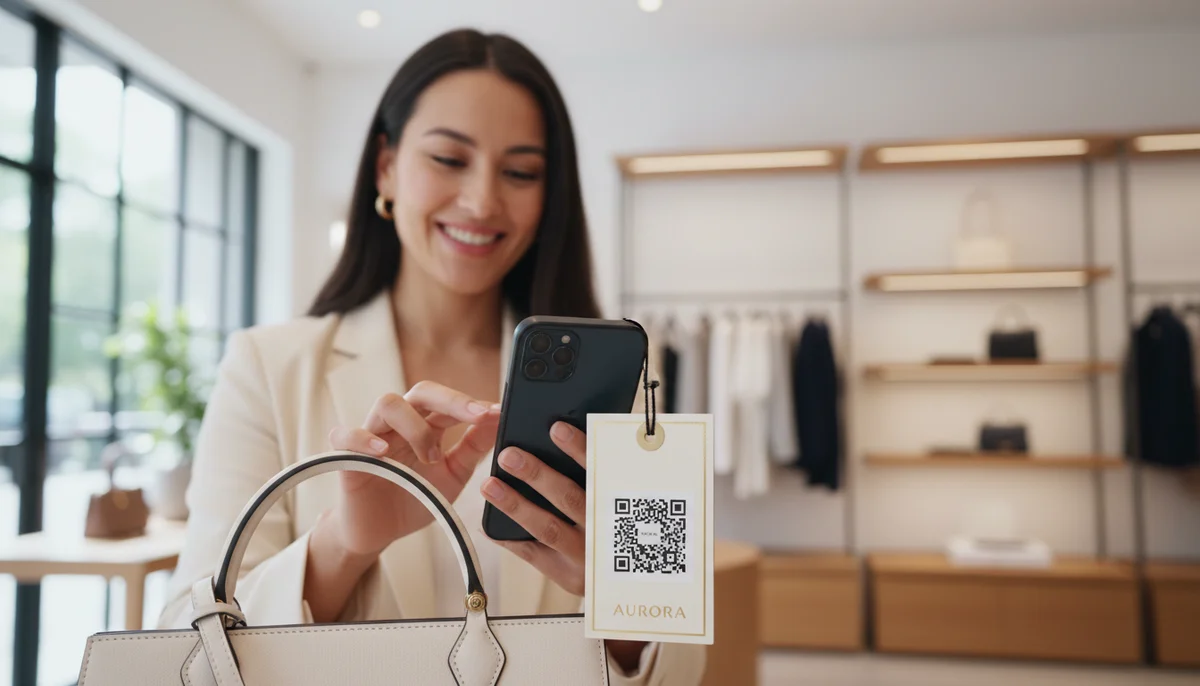 Smartphone scanning a QR code, illustrating increased customer QR code engagement.