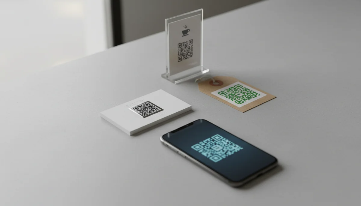 Colorful collage of various QR code types, highlighting their diversity.