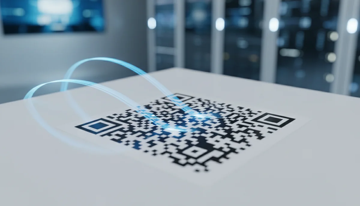 Smartphone scanning a QR code, illustrating what is a QR code and how it works.